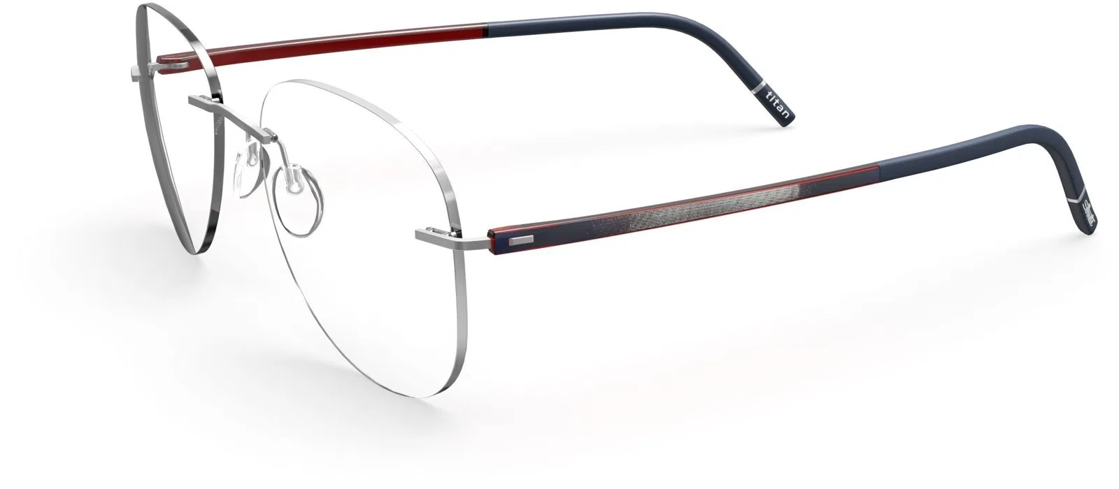 Silhouette The Wave Color Groove Demo Rimless 5567 Eyeglasses - view 14